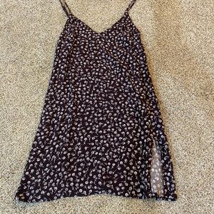 Aritzia brown mini dress